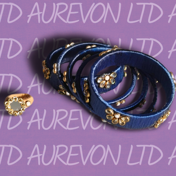thread wrapped (silk thread) designer bangle (copy)